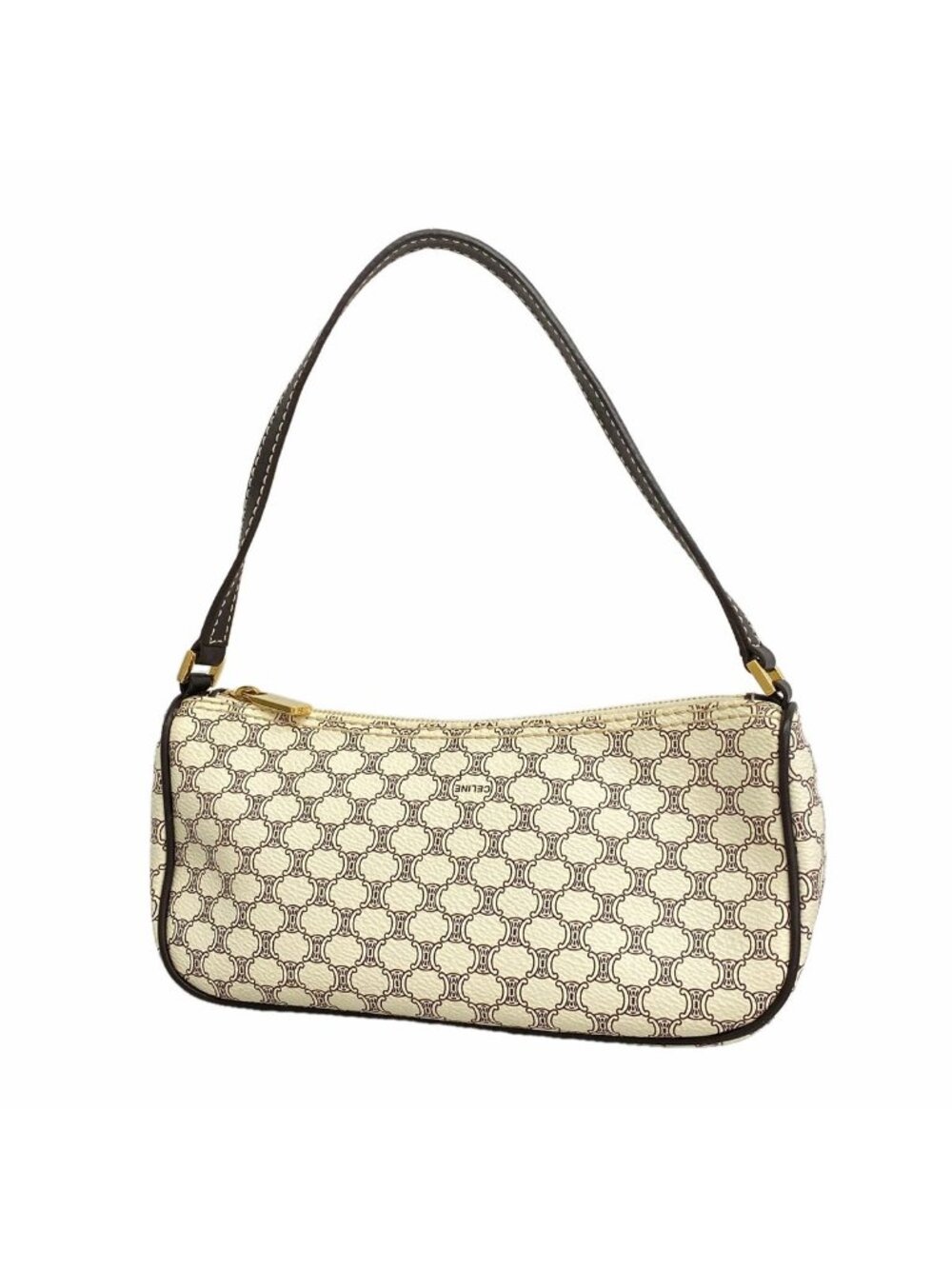 Celine Handbag Macadam White Gold